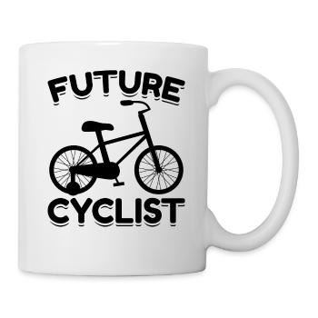 Cycliste nouveau-né Cyclisme - Mug blanc - blanc - Droite