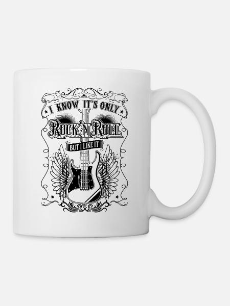 Es Ist Rock'n'Roll - E-Gitarre - Tasse - Weiß