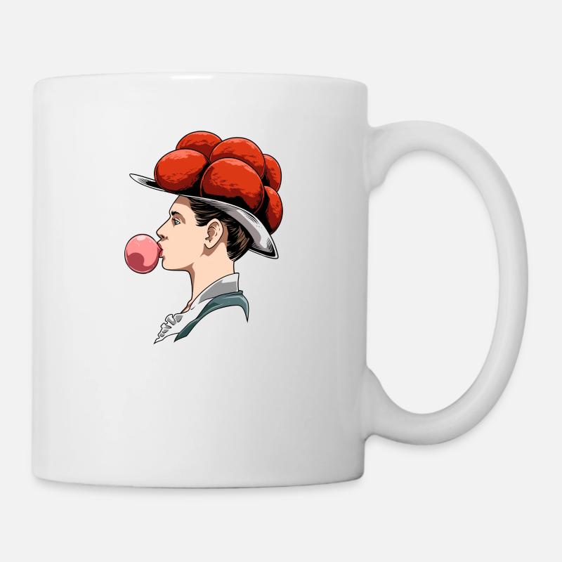 Bollenhut Schwarzwald Schwarzwaldmädel - Tasse - Weiß