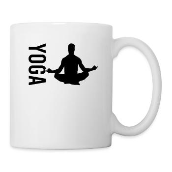 Méditation de yoga - Mug blanc - blanc - Droite