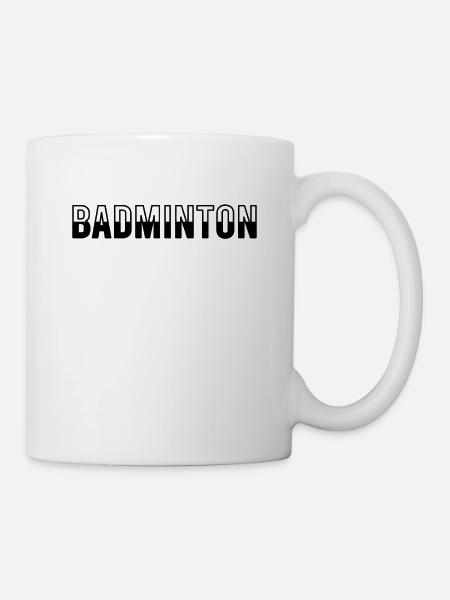 Badminton - Tasse - Weiß