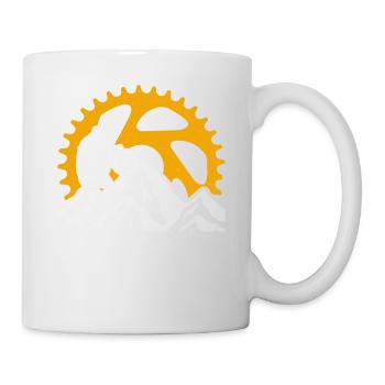 Mountain biking - Mug - white - Right