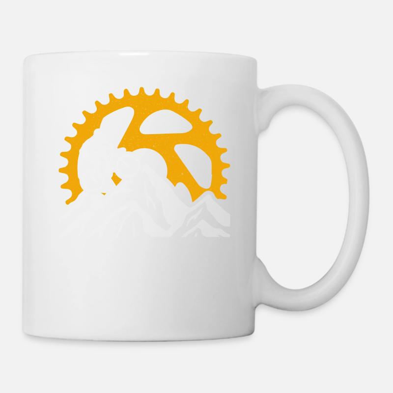 Mountainbiken - Tasse - Weiß