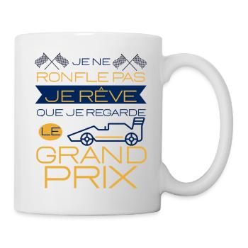 Cadeau humour grand prix course de voiture homme - Mug blanc - blanc - Droite
