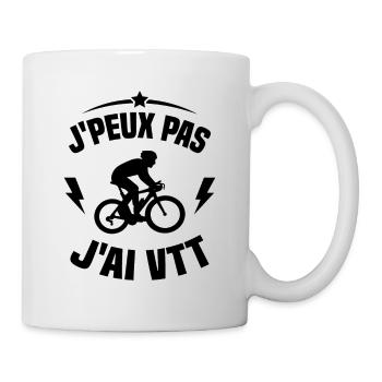 Je Peux Pas J'ai VTT - Mug blanc - blanc - Droite