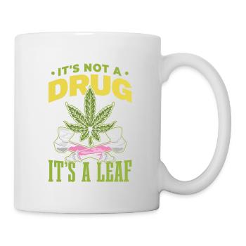 Ce n’est pas un médicament, c’est une feuille - Mug blanc - blanc - Droite
