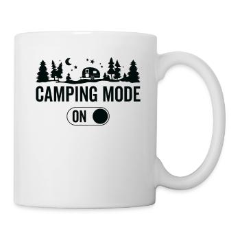 Campingmodus Ein - Wandern Camping - Tasse - Weiß - Rechts