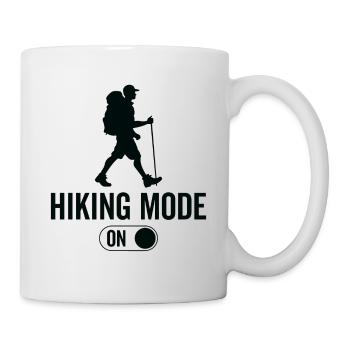 Wandermodus Ein - Wanderungen Wandern - Tasse - Weiß - Rechts