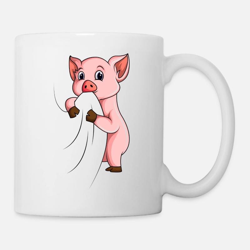 Schweine - Tasse - Weiß