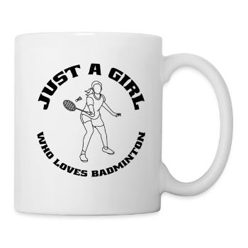 Badminton Badminton Filles Badminton Joueuse de Badminton - Mug blanc - blanc - Droite