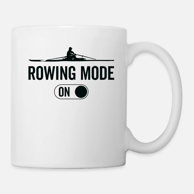 Mode d’aviron activé – Aviron en bateau - Mug blanc - blanc