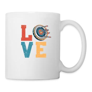 Dear Archery Lovers Bow & Arrow Target - Mug - white - Right