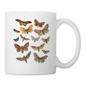 Cottagecore clothing dark academia moth fashion - Tasse - Weiß - Rechts