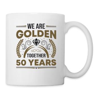 Nous sommes Golden Together 50 ans anniversaire de mariage - Mug blanc - blanc - Droite