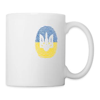 Ukraine its My DNA für Ukraine Helfer mit Herz - Tasse - Weiß - Rechts