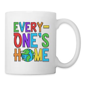 Anniversaire de conservation du Jour de la Terre de la maison de tout le monde - Mug blanc - blanc - Droite