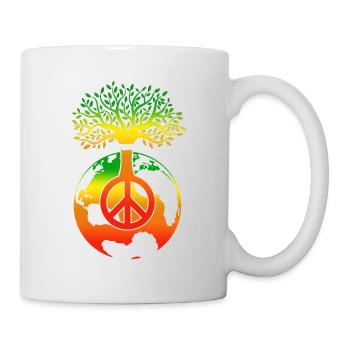 One Love One People One Earth Day Anniversary - Mug - white - Right