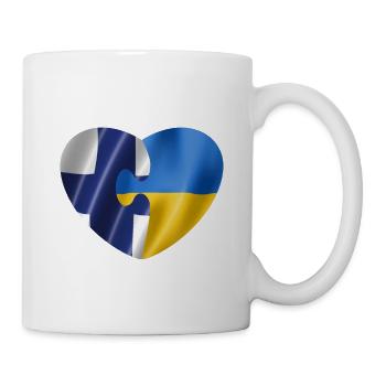 Finland supports Ukraine - Mug - white - Right