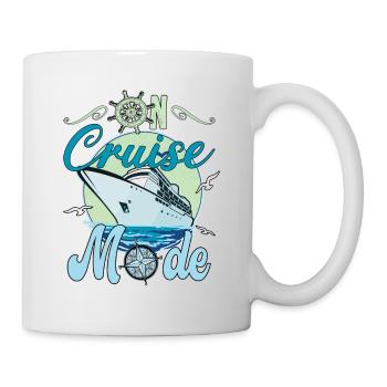 On Cruise Mode für Kreuzfahrt Fans - Tasse - Weiß - Rechts