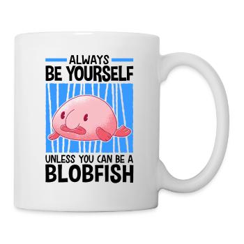 Soyez un mème de poisson moche blobfish - Mug blanc - blanc - Droite