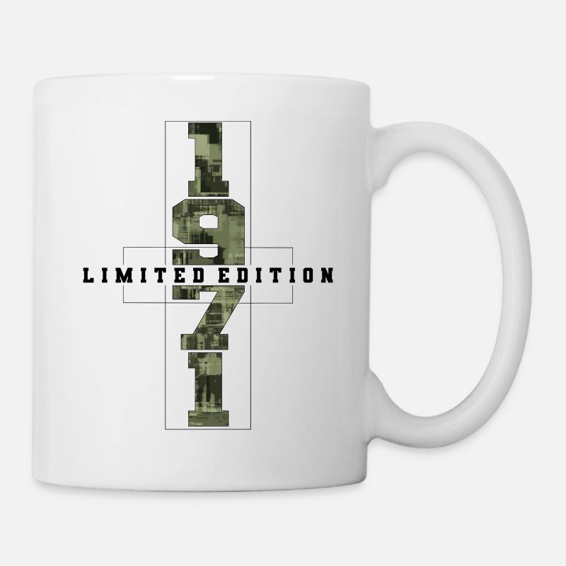 Camouflage 1971 Né Année de naissance 1971 Hommes - Mug blanc - blanc