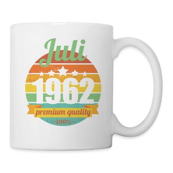 Born July 1962 60 years 60s 60th birthday - Mug - white - Right
