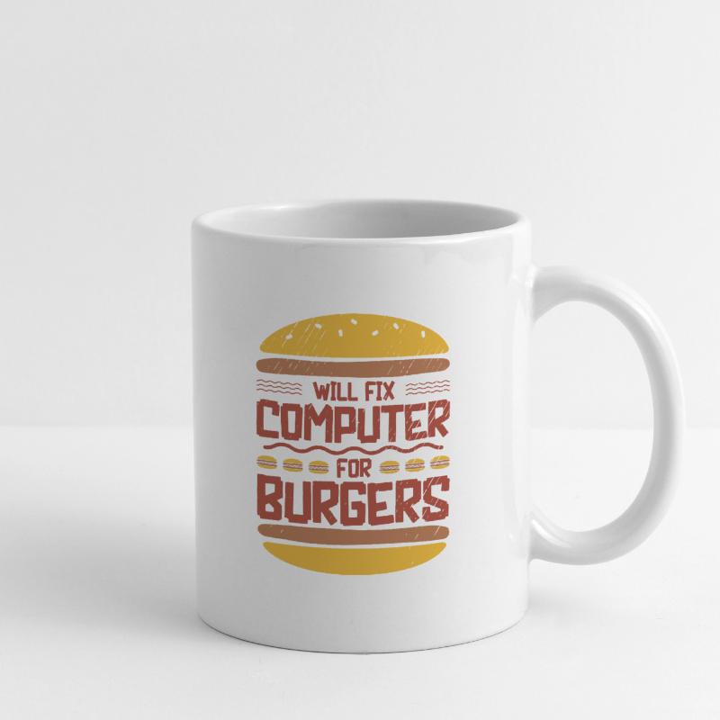 Will Fix Computer Burger Programmierer IT Support Tasse