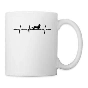 Teckel amoureux des chiens Retro pet vintage Idée cadeau - Mug blanc - blanc - Droite