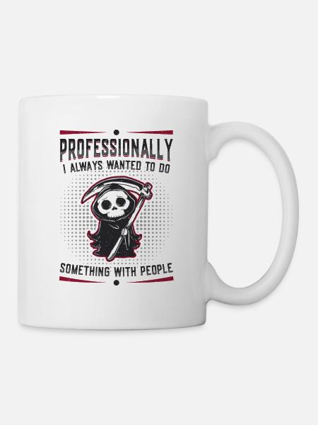 J’ai toujours voulu faire quelque chose avec les gens - Mug blanc - blanc