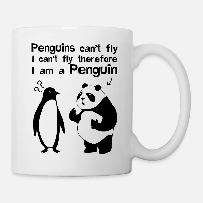 Pinguin Panda - Tasse - Weiß