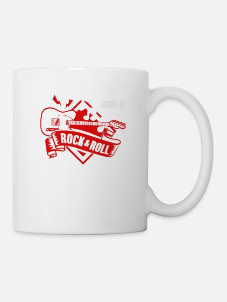 1950s Rock & Roll Rock N' Roll Vintage - Mug - white