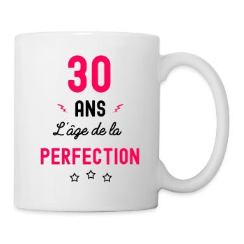 30 ans age perfection femme humour - Mug blanc - blanc - Droite