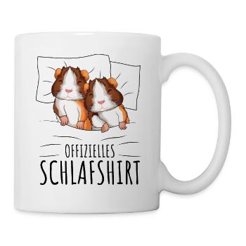 Meerschweinchen - Tasse - Weiß - Rechts
