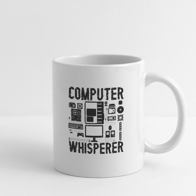Programmeur de support informatique Computer Whisperer Mug blanc
