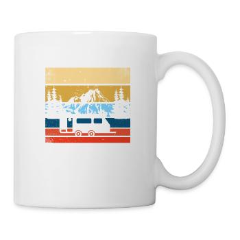 Ich ziehe was was du nicht ziehst Wohnwagen Camper - Tasse - Weiß - Rechts