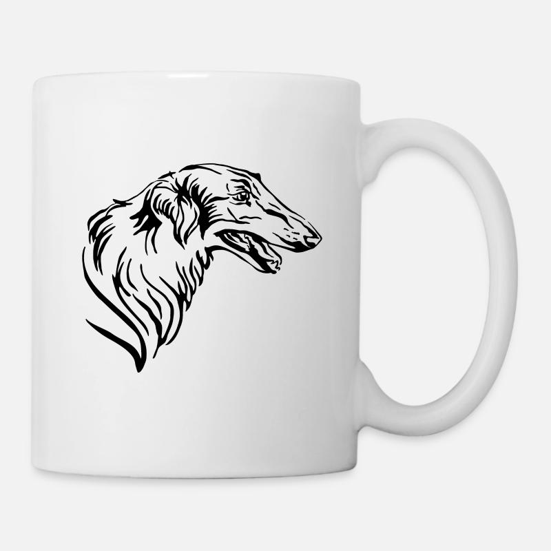 Barsoi Windhund - Tasse - Weiß