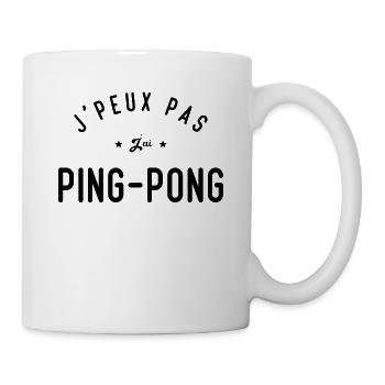 Je Peux Pas J'ai Ping Pong - Mug blanc - blanc - Droite