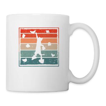 Funny Bouldering Cat Climber Cute Cat - Mug - white - Right