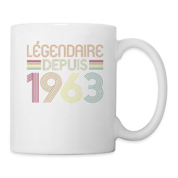 Légendaire Depuis 1963 - Mug blanc - blanc - Droite