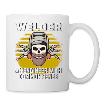 WELDER AN ENGINEER WITH COMMON SENSE - Mug - white - Right