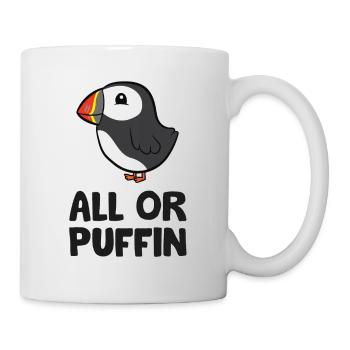 All or Puffin Funny - Mug - white - Right