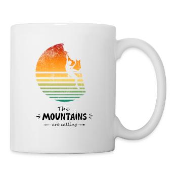 The Mountains Are Calling Climbing Bouldering - Mug - white - Right