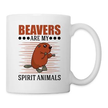 Beavers are my spirit animals Beaver - Mug - white - Right