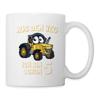 5. Geburtstag Ich bin schon 5 Jahr - Tasse - Weiß - Rechts