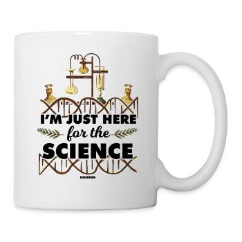 Je suis juste ici pour la science - Mug blanc - blanc - Droite