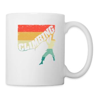 Climbing Fun Bouldering Mountain Lovers Rock - Mug - white - Right