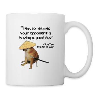 The Art Of War Meme CSGO Meme Samurai Doge - Tasse - Weiß - Rechts