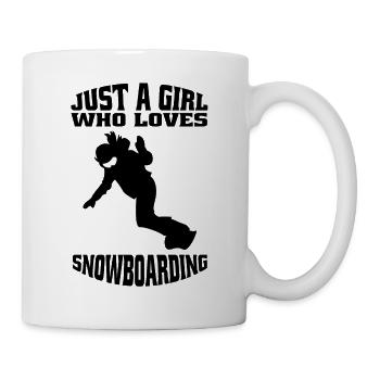 Snowboarder Snowboard Girl Snowboarder - Mug - white - Right