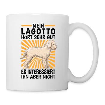 Lagotto hört gut Wasserhund Lagotto Romagnolo - Tasse - Weiß - Rechts