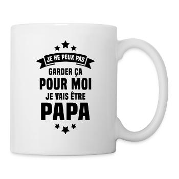 Je Vais Être Papa Humour Cadeau Pour Futur Père - Mug blanc - blanc - Droite